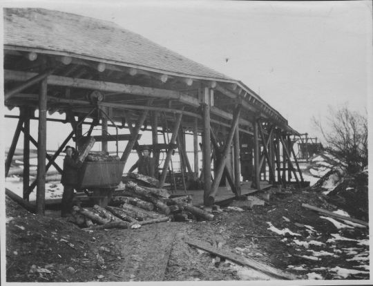 Foto Zwischenstation der Drahtseilriese der Forstverwaltung Feldkirch