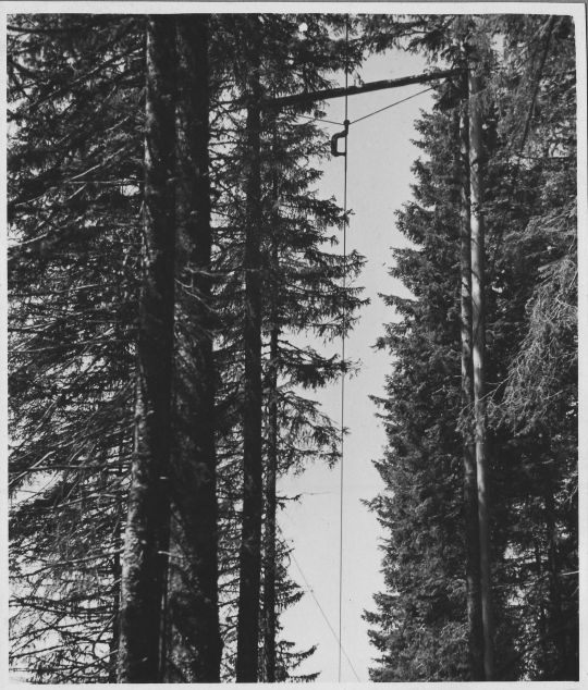 Foto Seilstütze einer Wyssen-Seilbahn