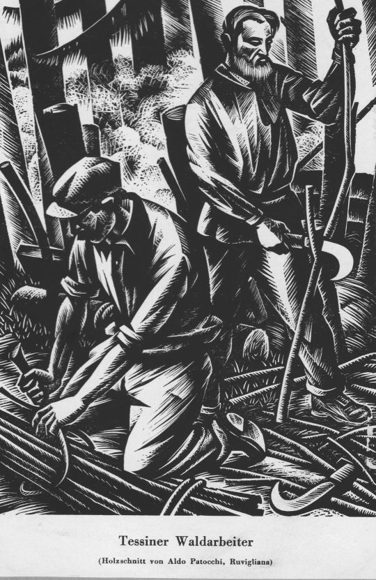 Foto Tessiner Waldarbeiter