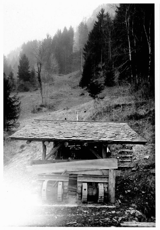 Foto Talstation des Treicheseils und provisorische Treicherampe