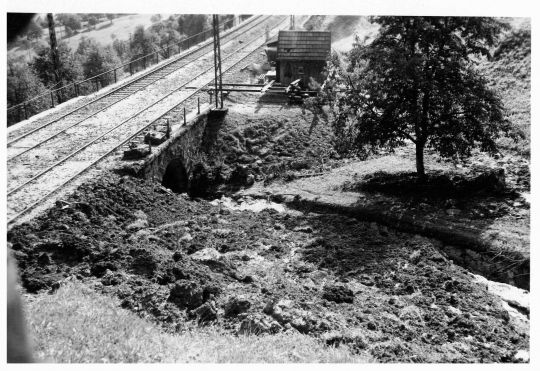 Foto Talstation des Treicheseils und provisorische Treicherampe