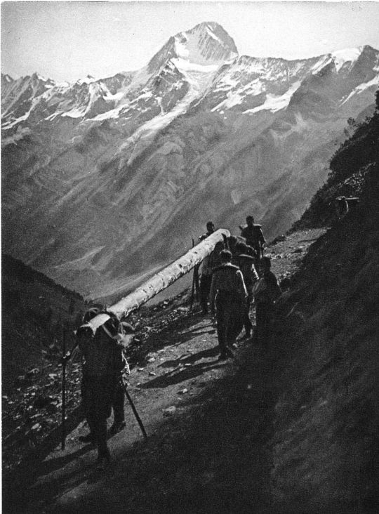 Foto Holztragfest im Lötschental, Wallis