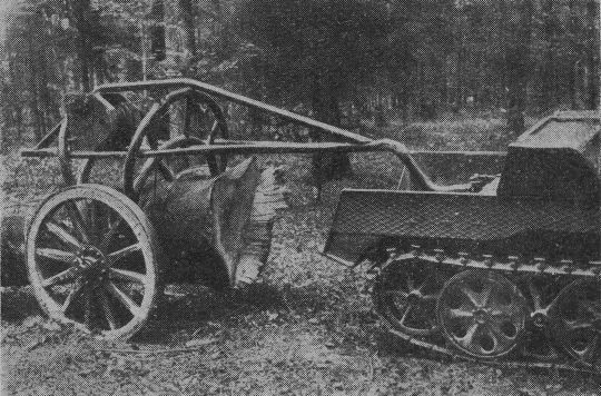 Foto "Einfacher Rückebogen mit Handwinde zum NSU-Kettenkrad"