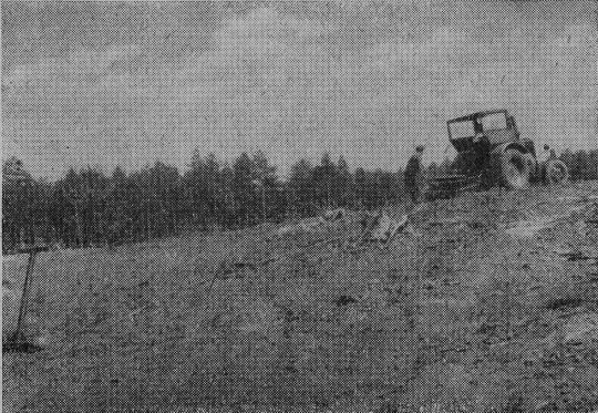 Foto "Stockroden mit Seilwinde"