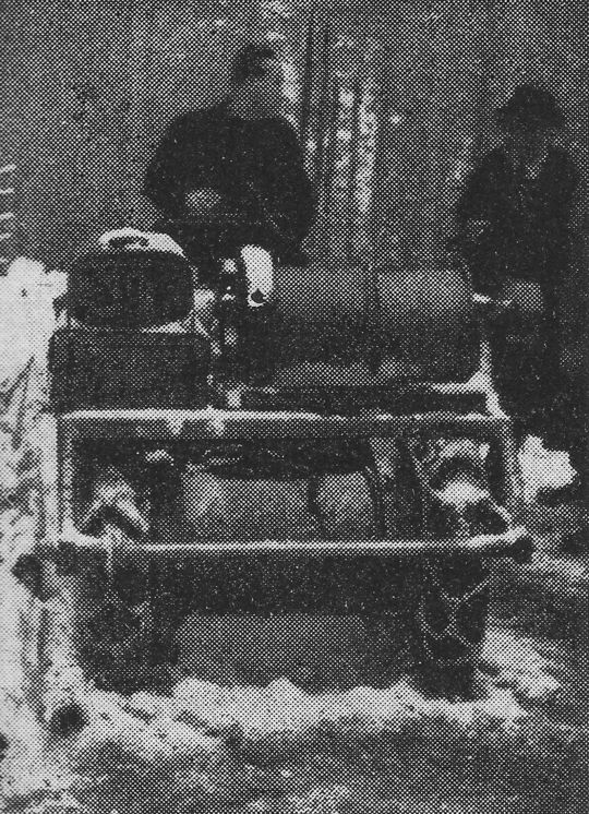 Foto "Selbstfahrende Motorseilwinde von Küpfer in Steffisburg, Schweiz"