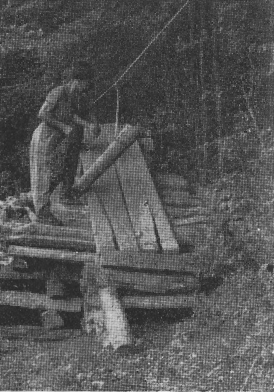 Foto "Bau einer schiefen Ebene zur Erleichterung der Entladung"