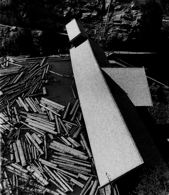 Foto "Das Wehr der Erzherzog-Johann-Klause in Tirol, 1938"