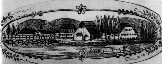 Foto "Floß auf der Murg vor der Gaggenauer Glashütte"