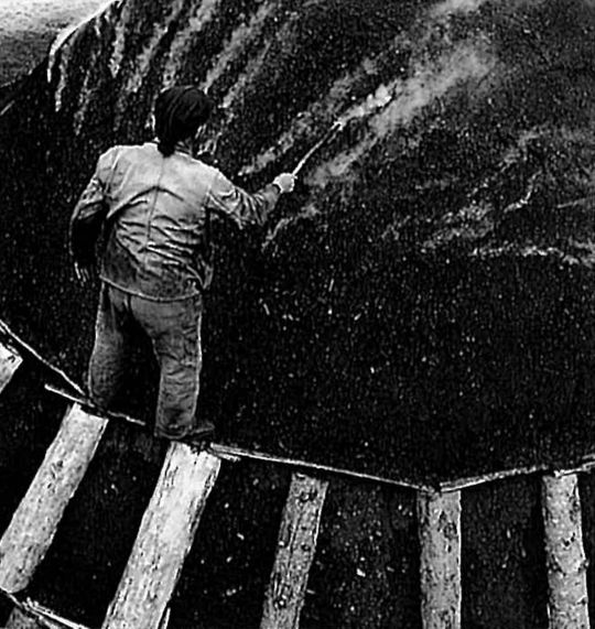 Foto "Im Napfgebiet wird das alte Gewerbe der Holzkohlenbereitung noch immer ausgeübt"