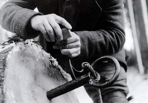 Foto Zündung von Schwarzpulver