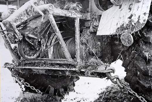 Foto Unimog Seilwinde im Einsatz