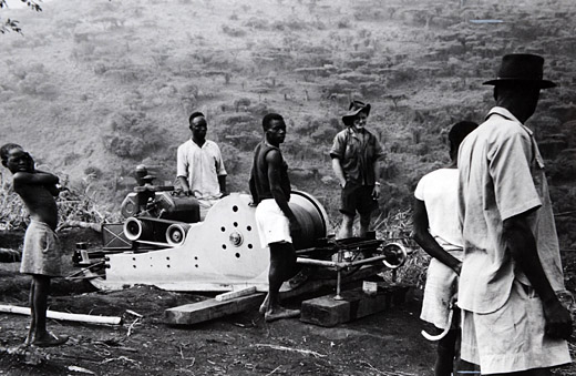 Foto Wyssen Seilwinde in Afrika