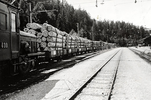 Foto Holztransport per Bahn