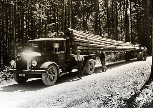 Foto Langholztransport Sihlwald