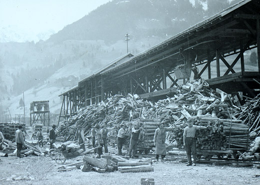 Foto Brennholzverlad