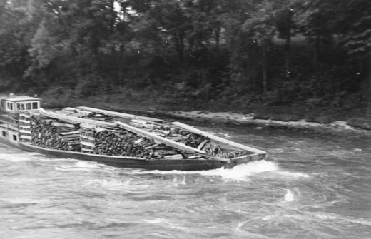 Foto Ledischiff auf dem Linthkanal