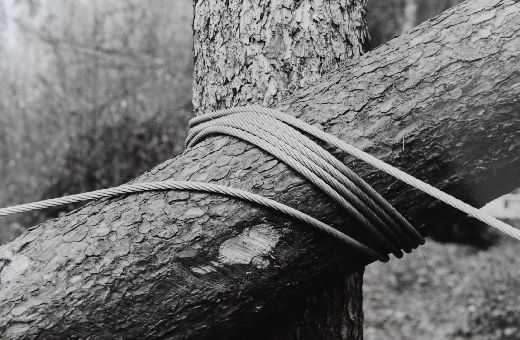 Foto Drahtseilbesfestigung