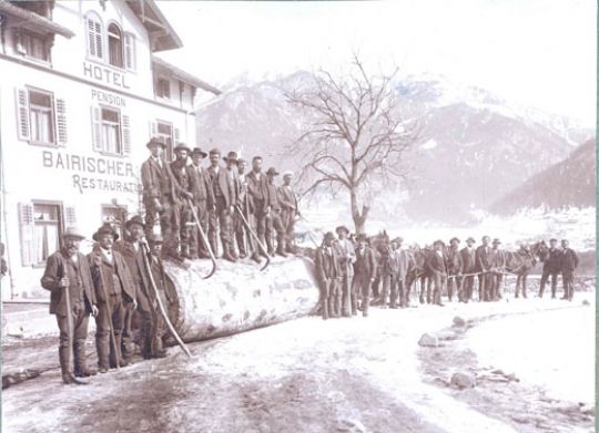 Foto Holzträmel rücken