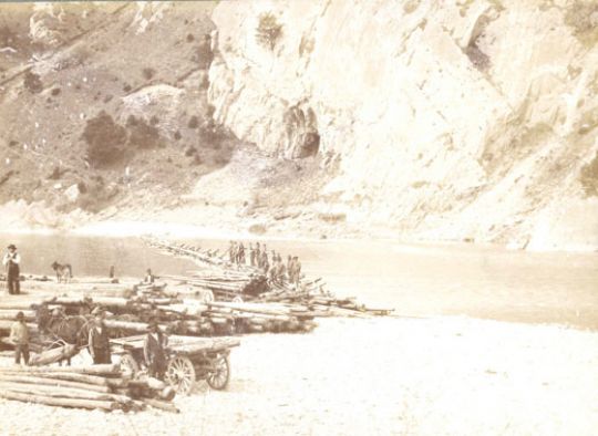 Foto Flössen bei Chur