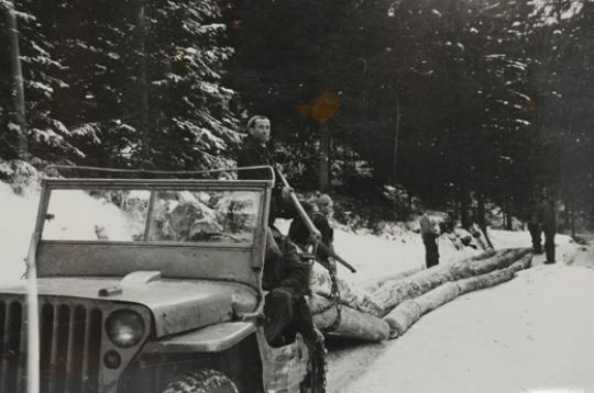 Foto Rücken mit Jeep