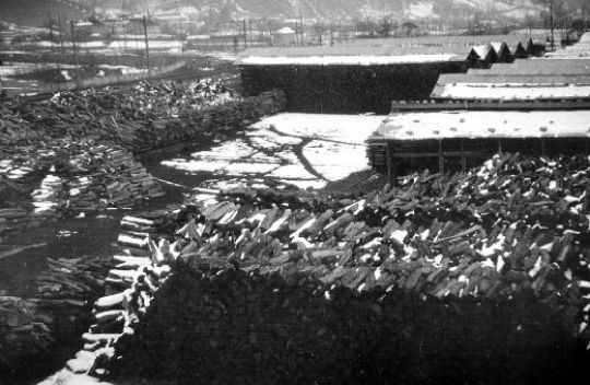 Foto Lagerplatz bei der Tanninfabrik