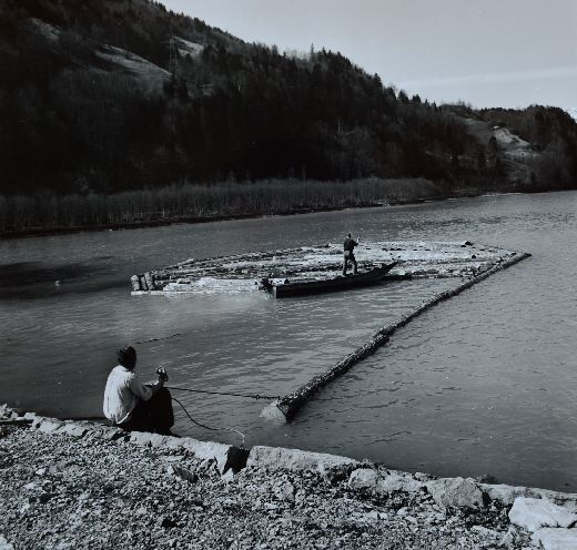 Foto Flössen im Brienzersee
